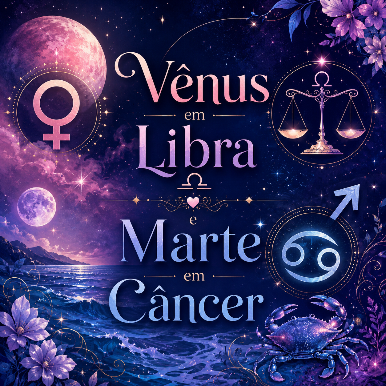 Vênus em Libra Marte em Câncer